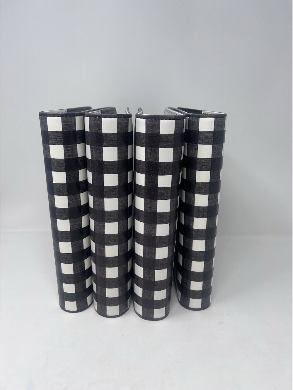 Lot 4 The Paper Studio 52 Agenda Binders Buffalo Check 6-Ring Empty